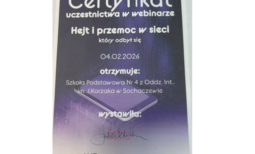 potwierdzenie udziału w webinarze